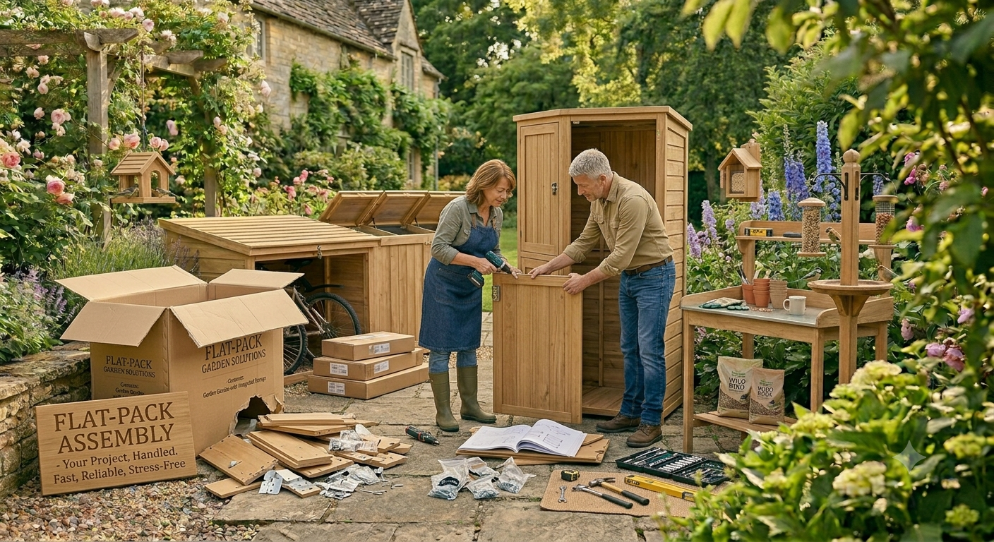 Professional flat-pack shed, gazebo and garden building assembly in Exeter, Devon